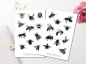 Preview: Vintage Bees Sticker Set